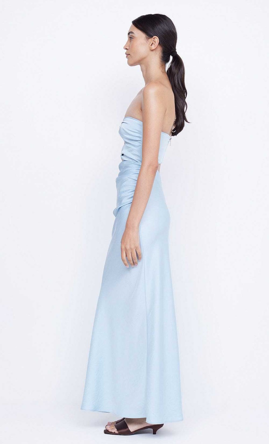 BEC + BRIDGE Rochelle Twist Strapless Dress