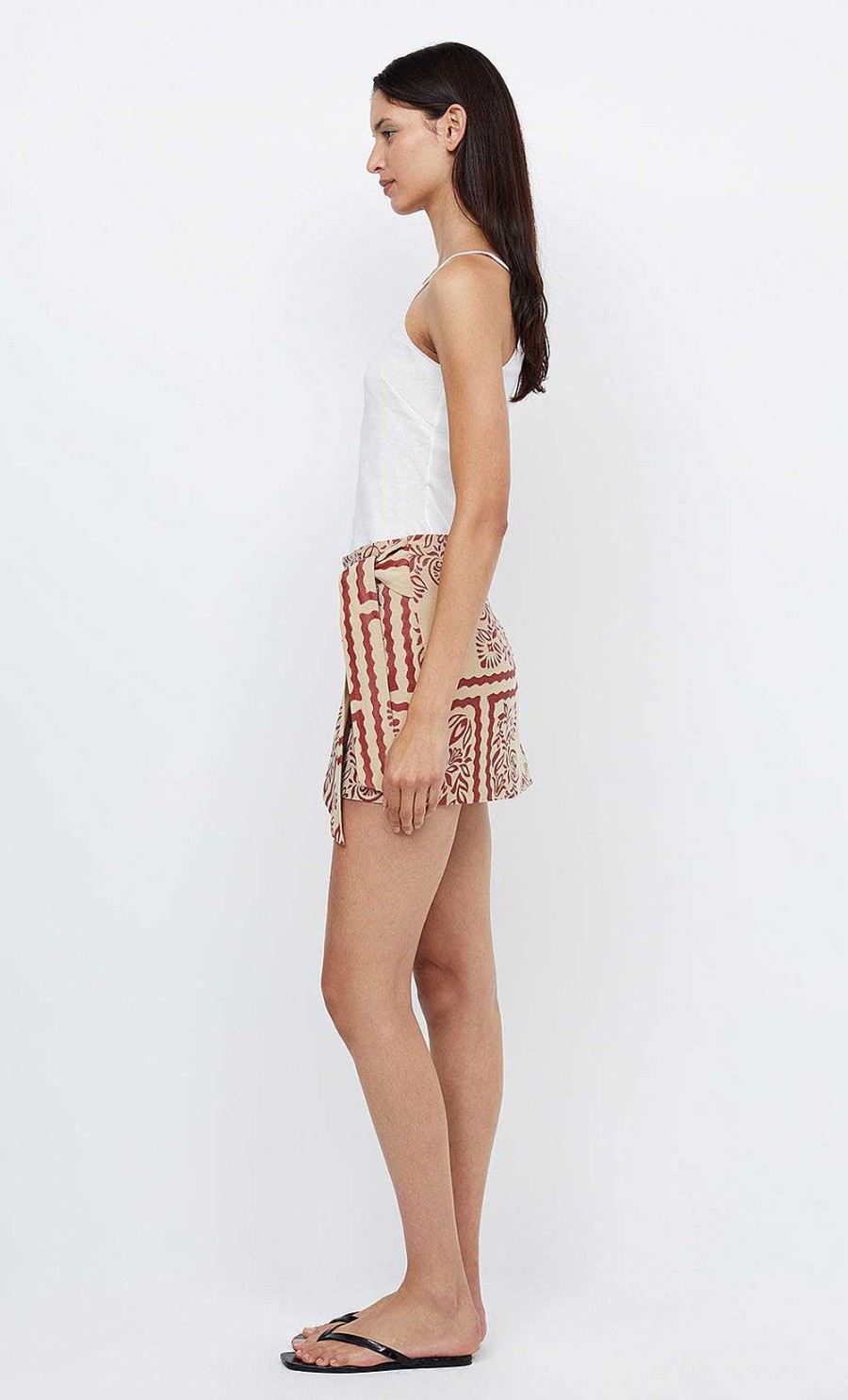 BEC + BRIDGE Palm Bliss Wrap Mini Skirt