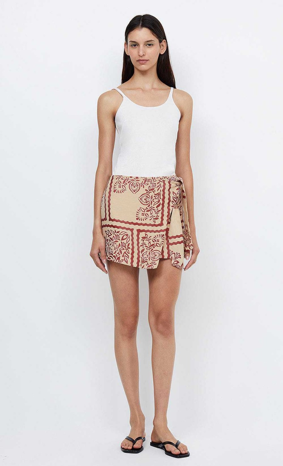 BEC + BRIDGE Palm Bliss Wrap Mini Skirt