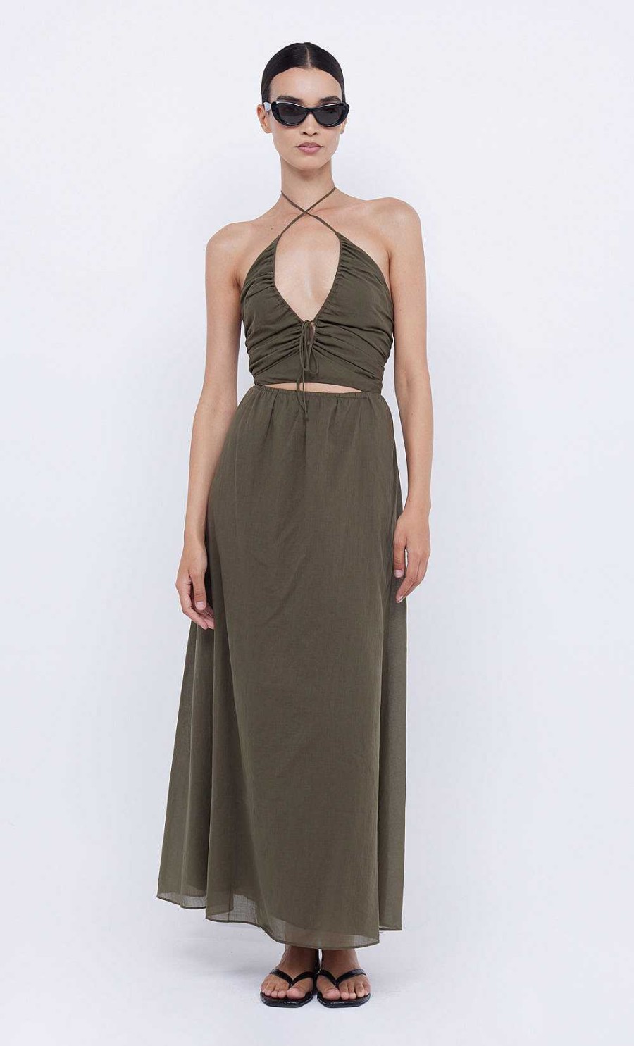 BEC + BRIDGE Calypso Halter Maxi Dress