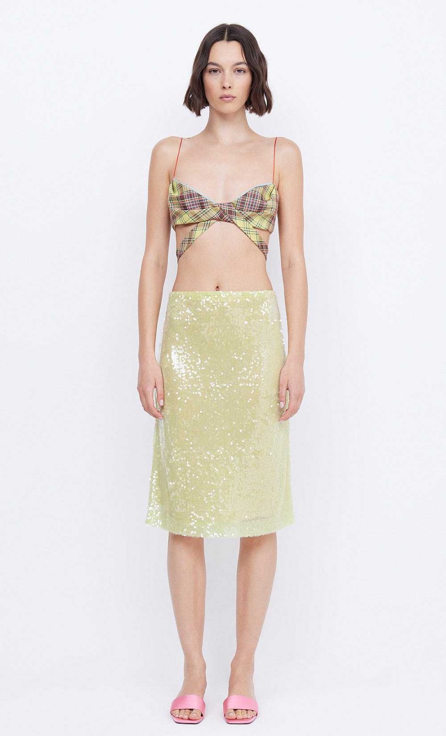 BEC + BRIDGE Venus Sequin Midi Skirt