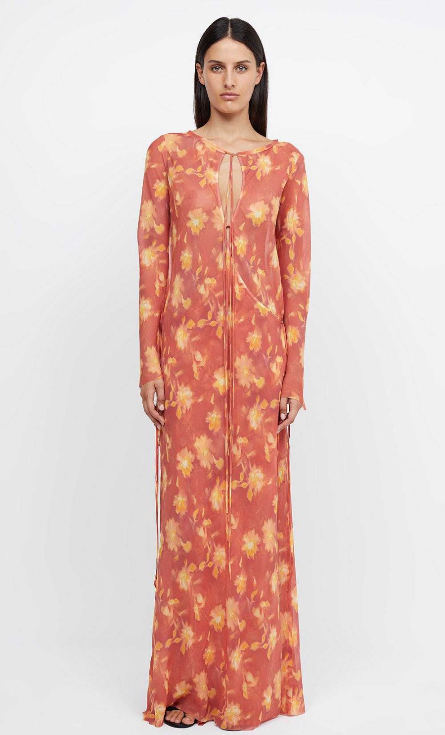 BEC + BRIDGE Azalea Wrap Long Sleeve Maxi Dress